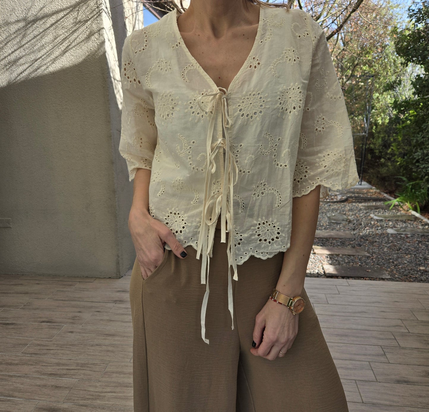 Blusa Broderie "GRECIA"