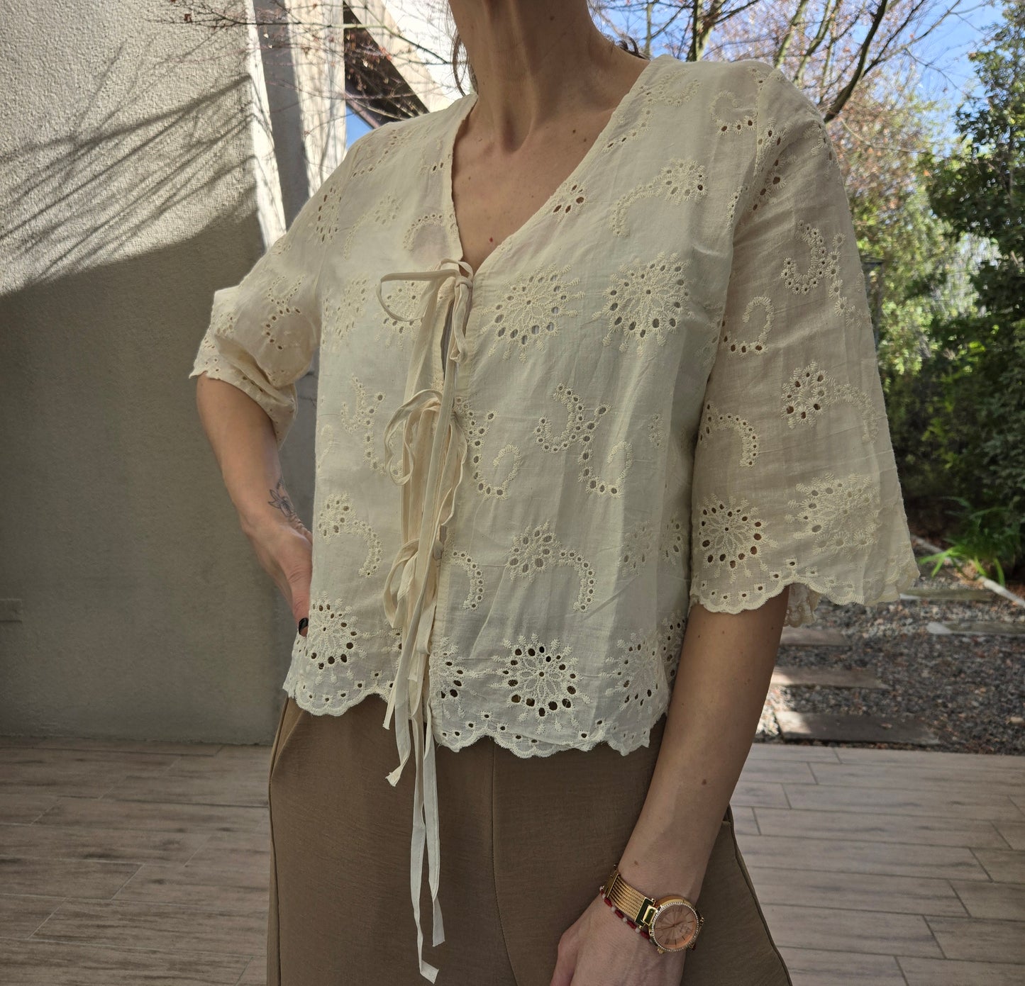 Blusa Broderie "GRECIA"