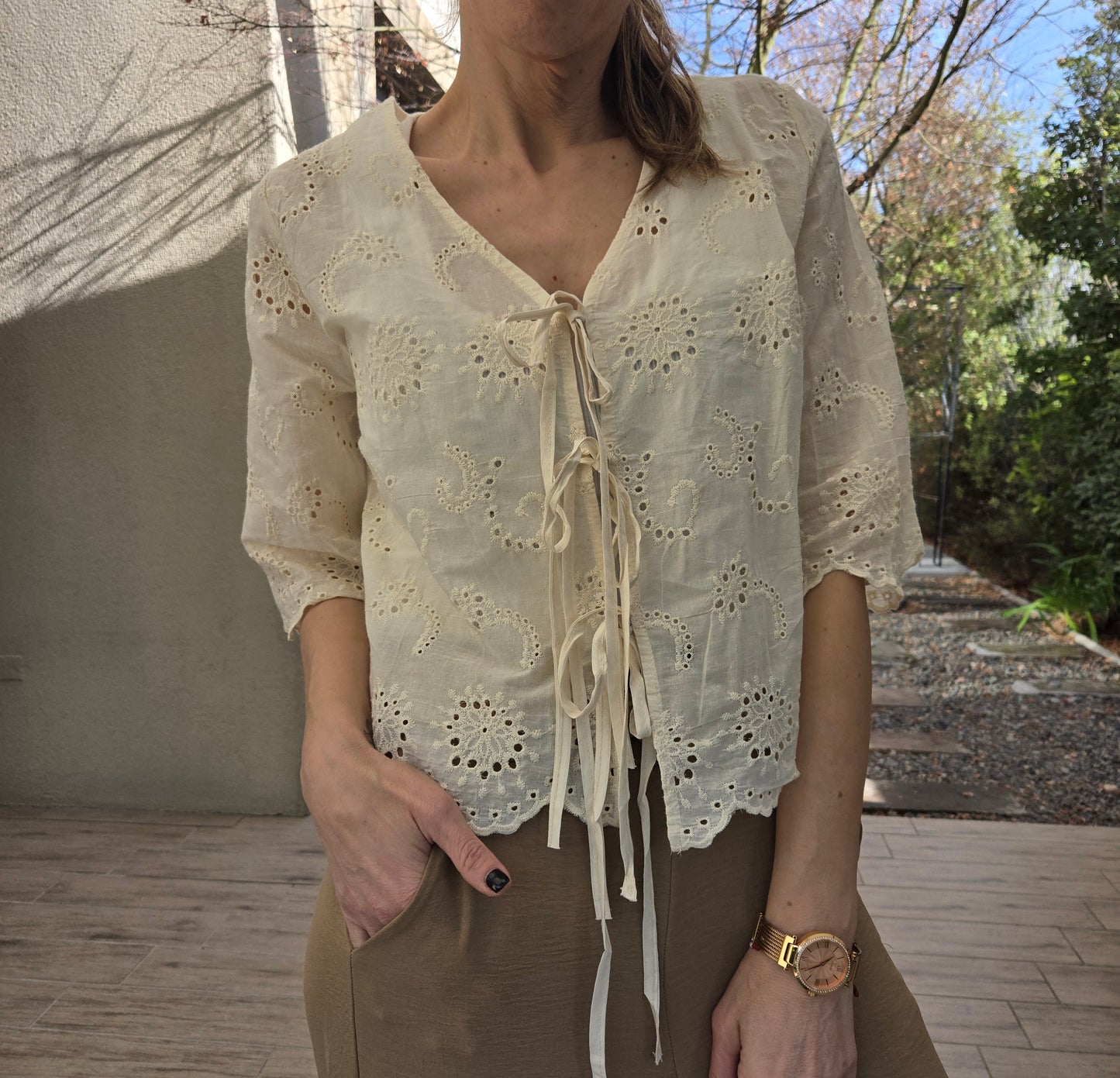 Blusa Broderie "GRECIA"