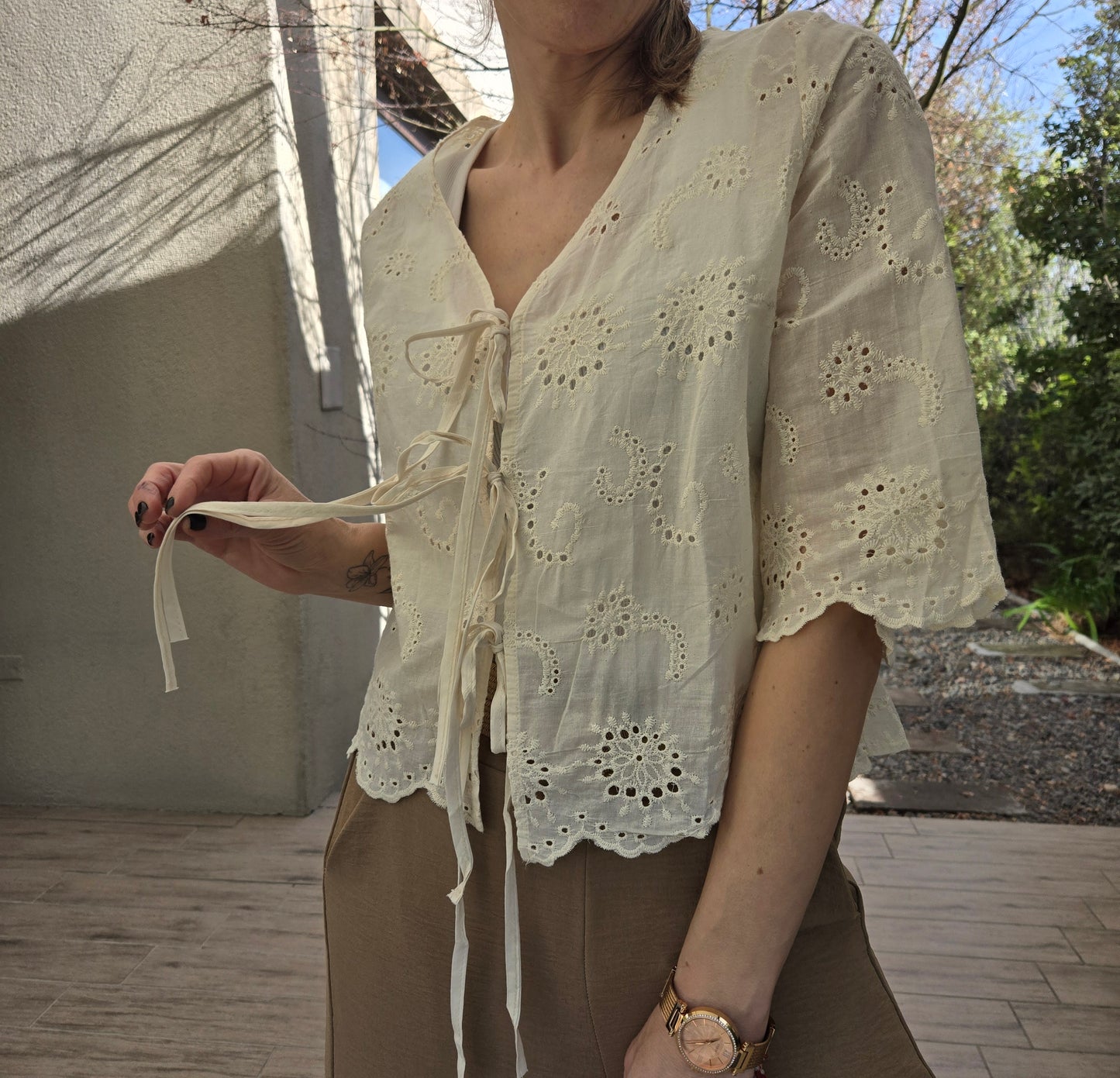 Blusa Broderie "GRECIA"