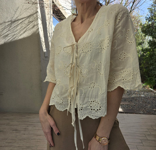 Blusa Broderie "GRECIA"