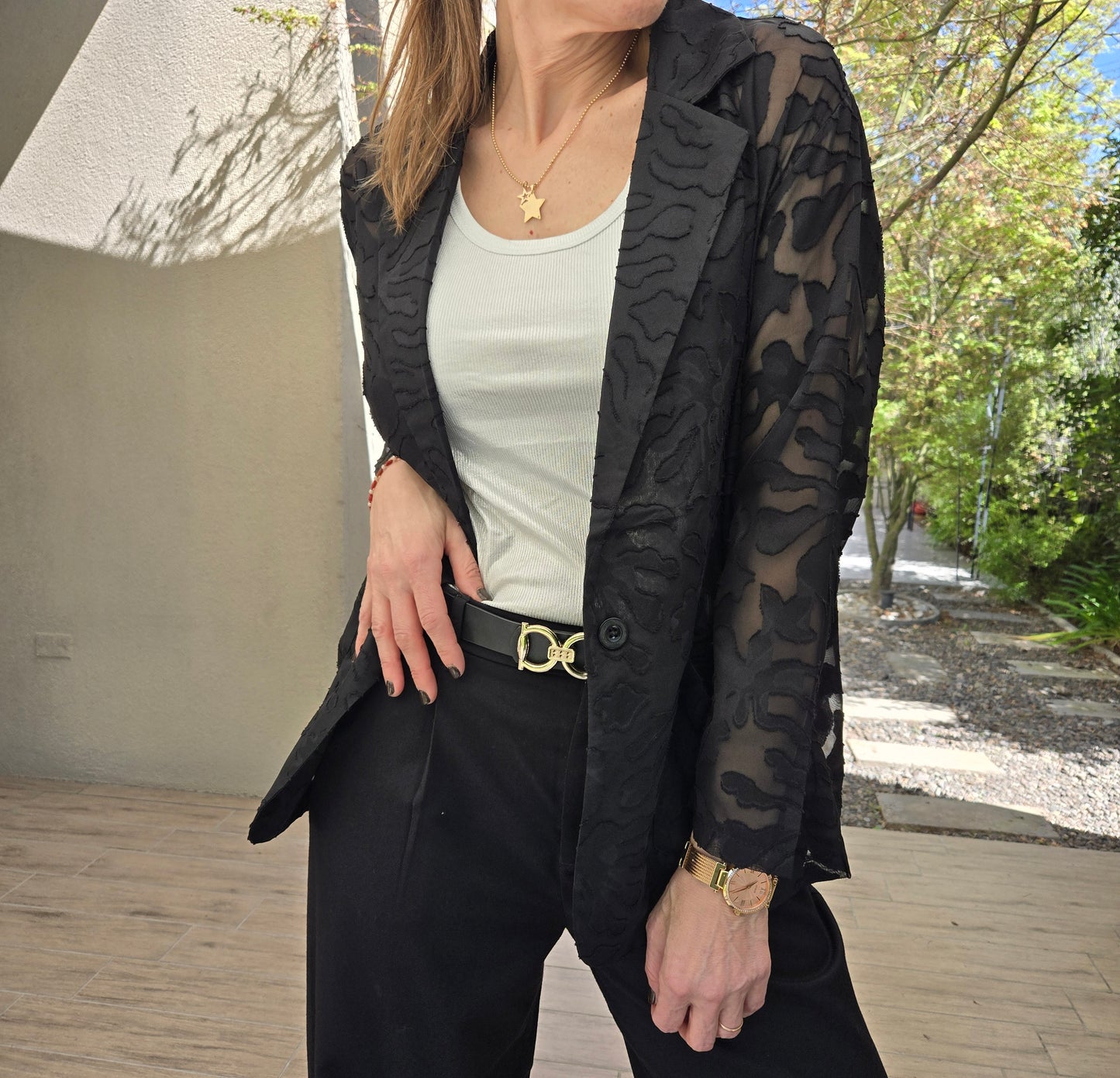 Blazer de Gasa "SANTORINI"