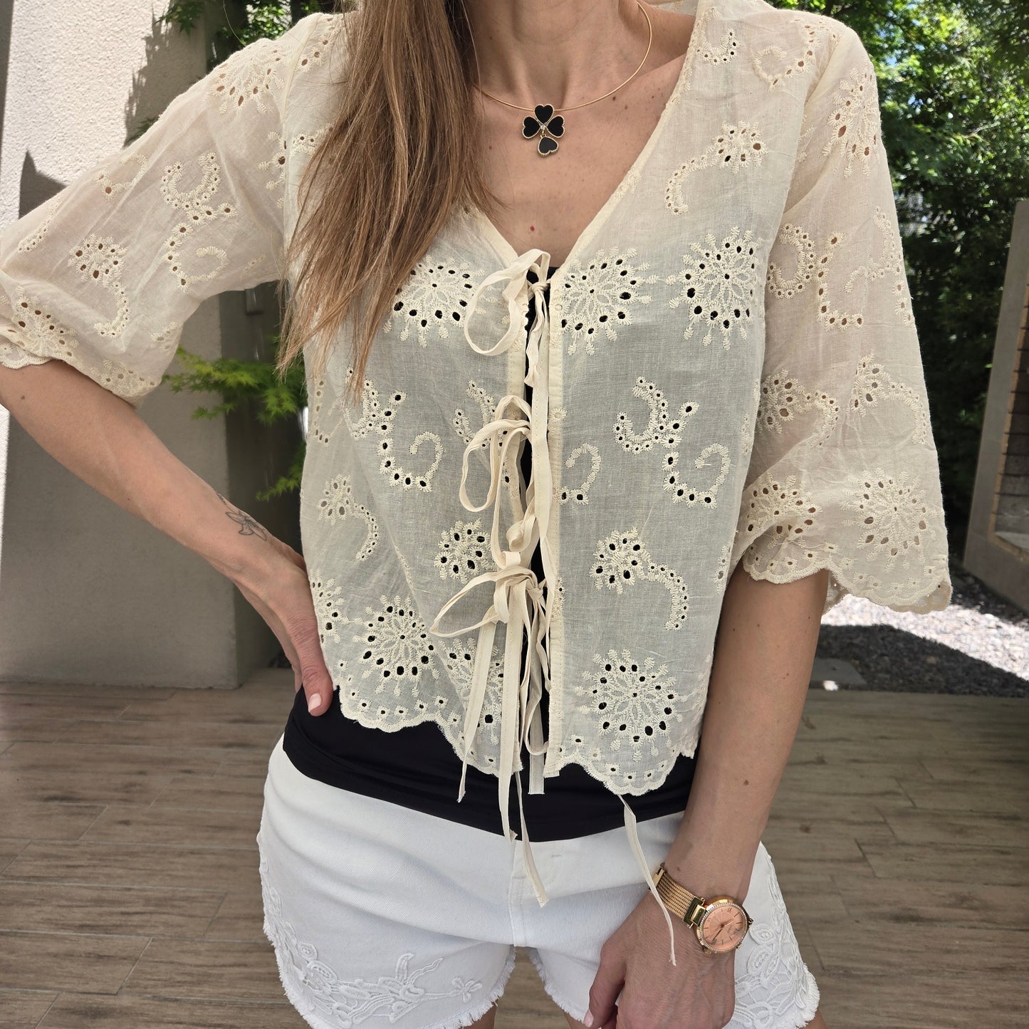 Blusa Broderie "GRECIA"