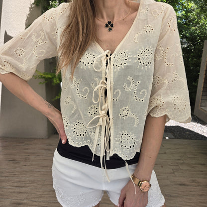 Blusa Broderie "GRECIA"