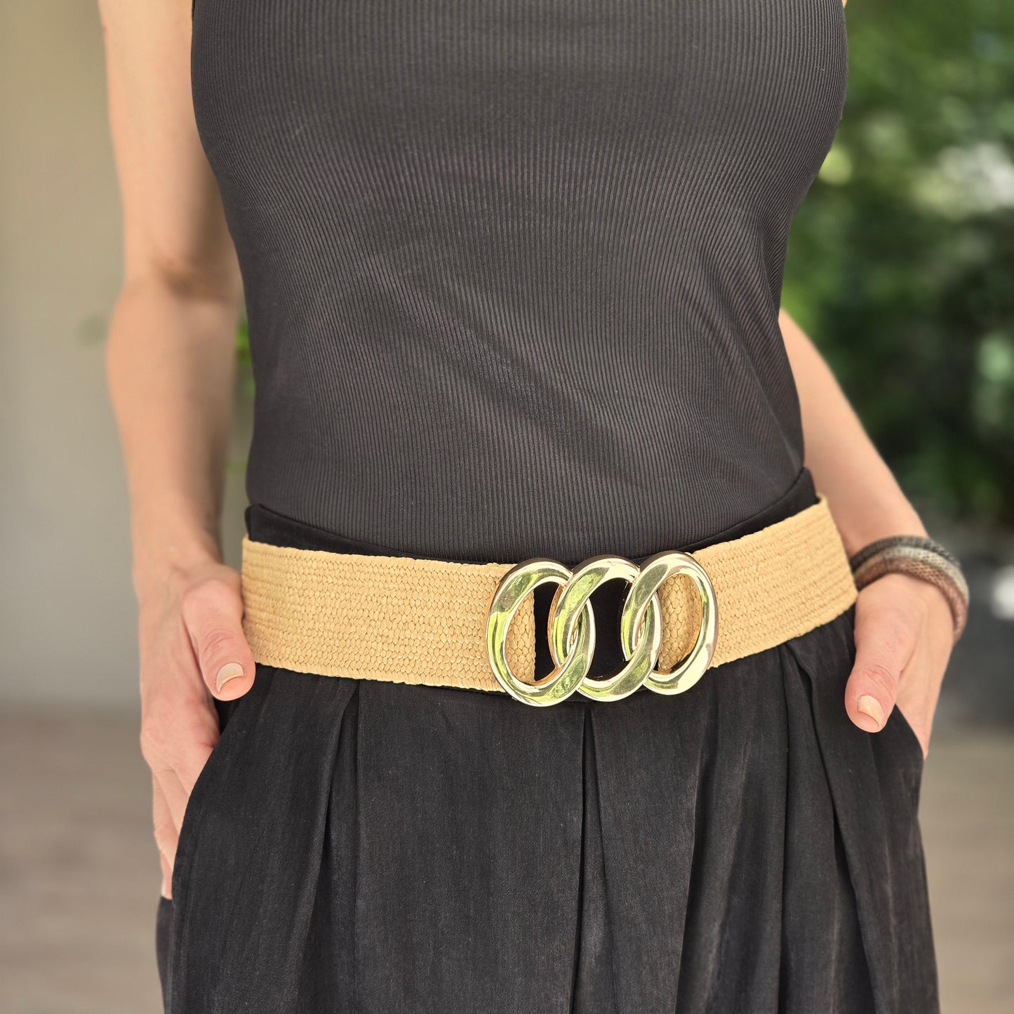 Cinturón Rafia "LEO"