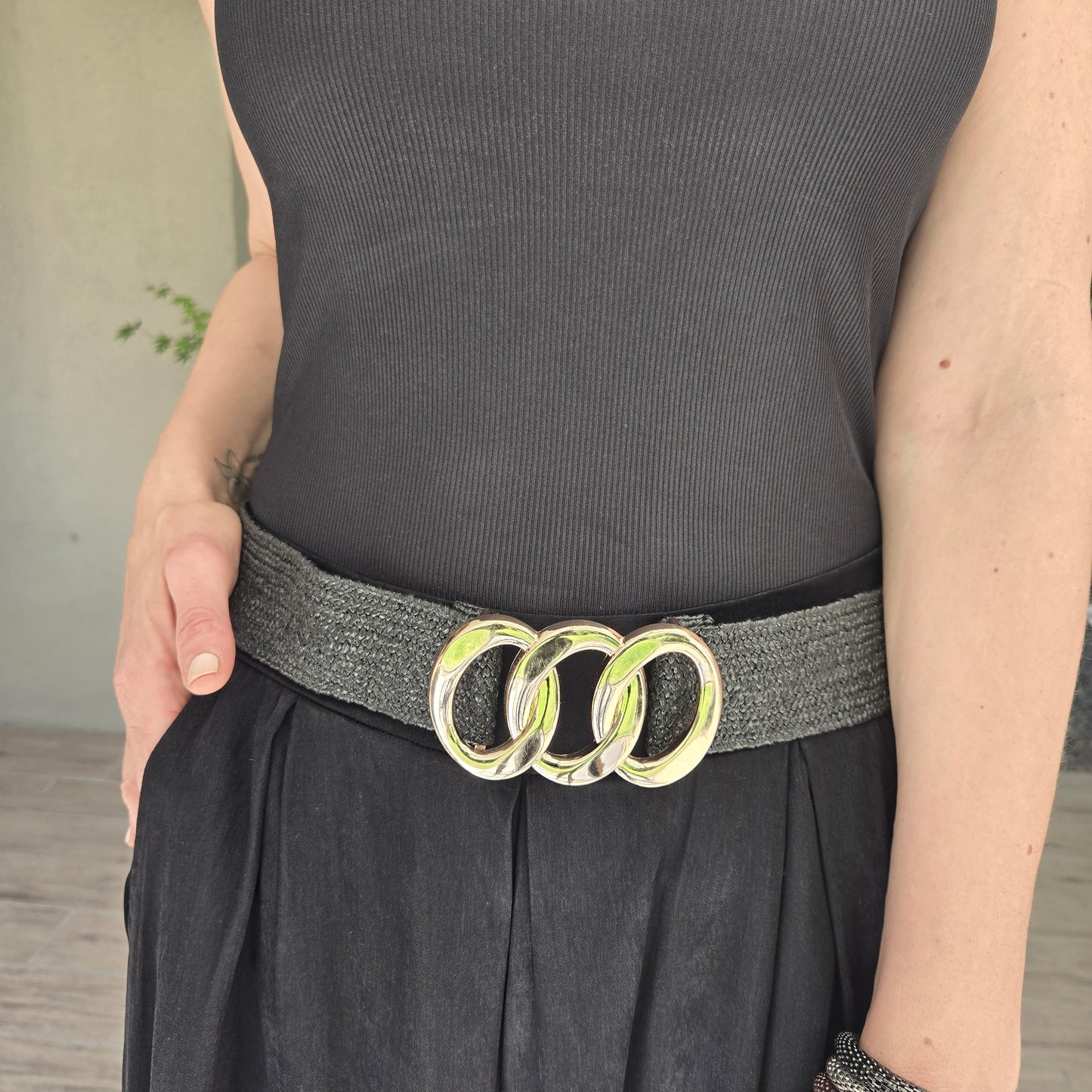 Cinturón Rafia "LEO"