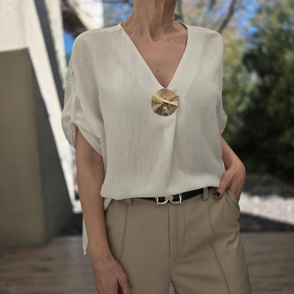 Blusa + Prendedor "REGINA"