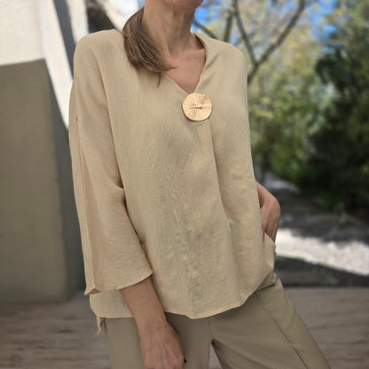 Blusa + Prendedor "REGINA"